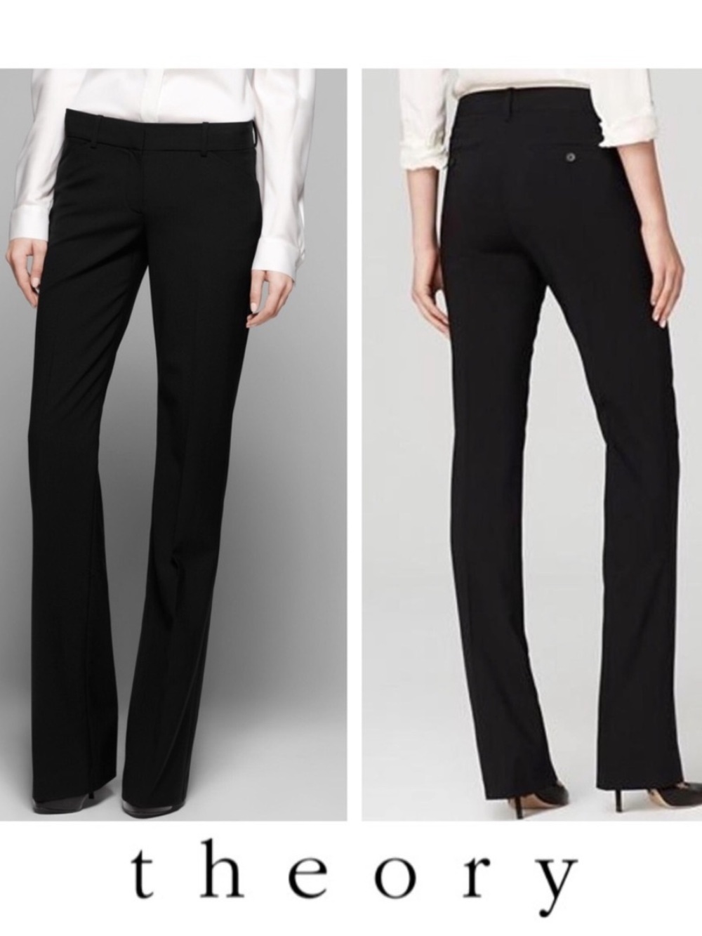 Theory Black Women's Dress Trousers